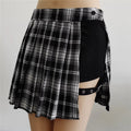 Pleated Gothic Mini Skirt – High Waist Punk Cosplay Shorts - Bottoms - Skirts - 8