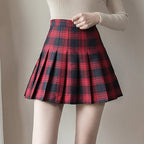 Preppy Harajuku Plaid Pleated Mini Skirt – Kawaii Schoolgirl Style - Bottoms - Skirts - 11