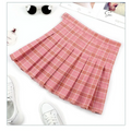 Preppy Harajuku Plaid Pleated Mini Skirt – Kawaii Schoolgirl Style - Bottoms - Skirts - 7