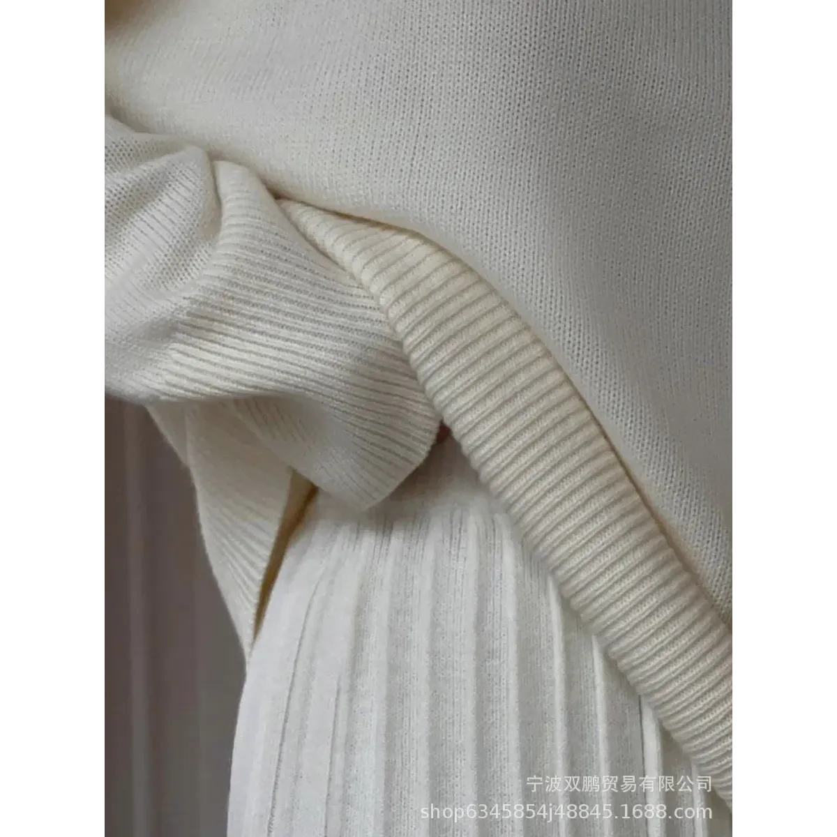 Cozy Knit O-Neck Sweater & Pleated Skirt Set - Bottoms - Sweater / Pullover - 6