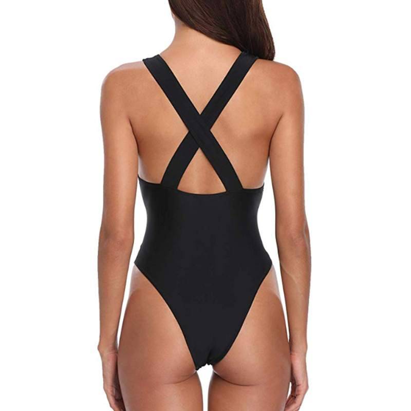 One Piece Plunge V Neck - Women’s Clothing & Accessories - Swimwear - 3 - 2024