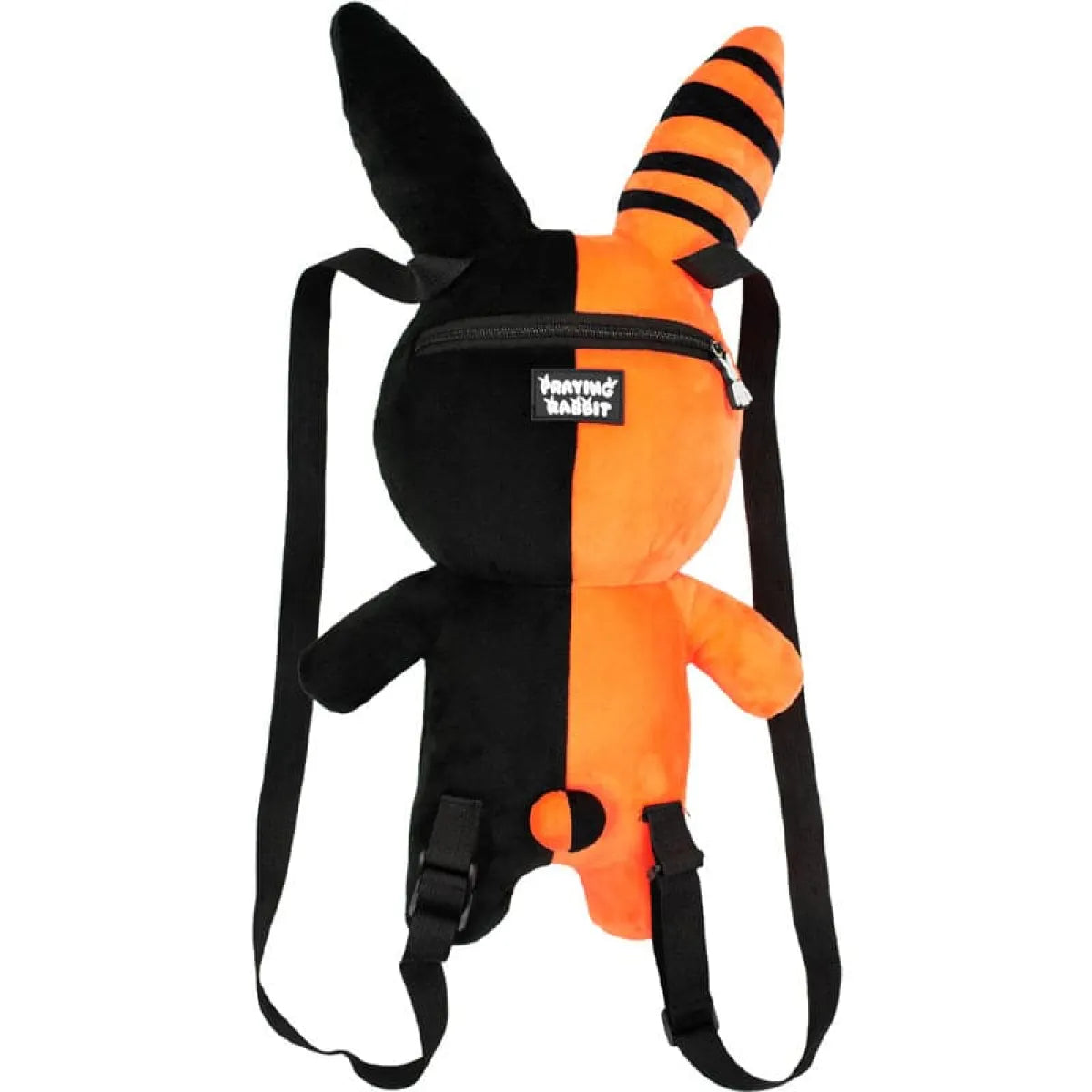Rabbit Plush Backpack – Orange/Black (20”) - Women Bags & Wallets - 2