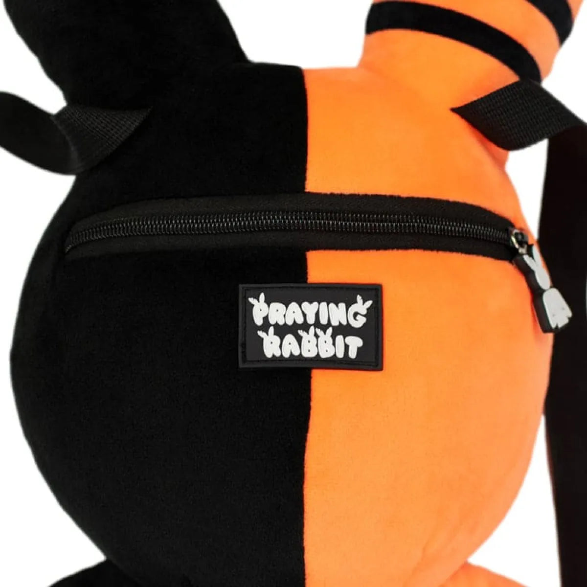 Rabbit Plush Backpack – Orange/Black (20”) - Women Bags & Wallets - 4