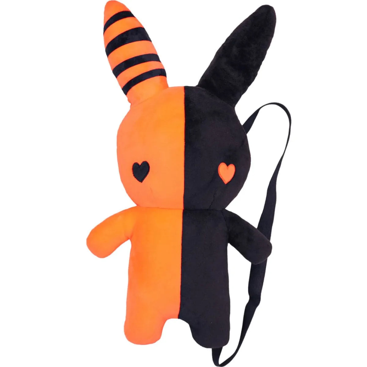Rabbit Plush Backpack – Orange/Black (20”) - Women Bags & Wallets - 1