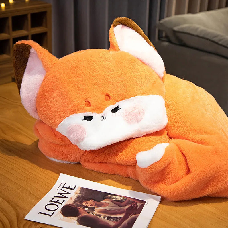 Kawaii Fox Plush Blanket Robe - All Products - Clothing Accessories - 4 - 2024