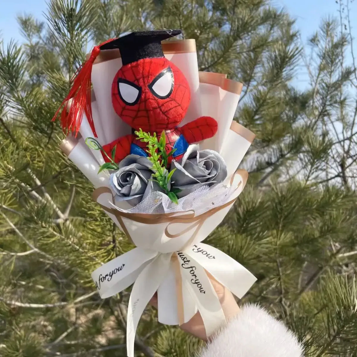 Superhero Plush Bouquet – Spider-Man & Captain America Gift Set - Plushies - Plushie - 14
