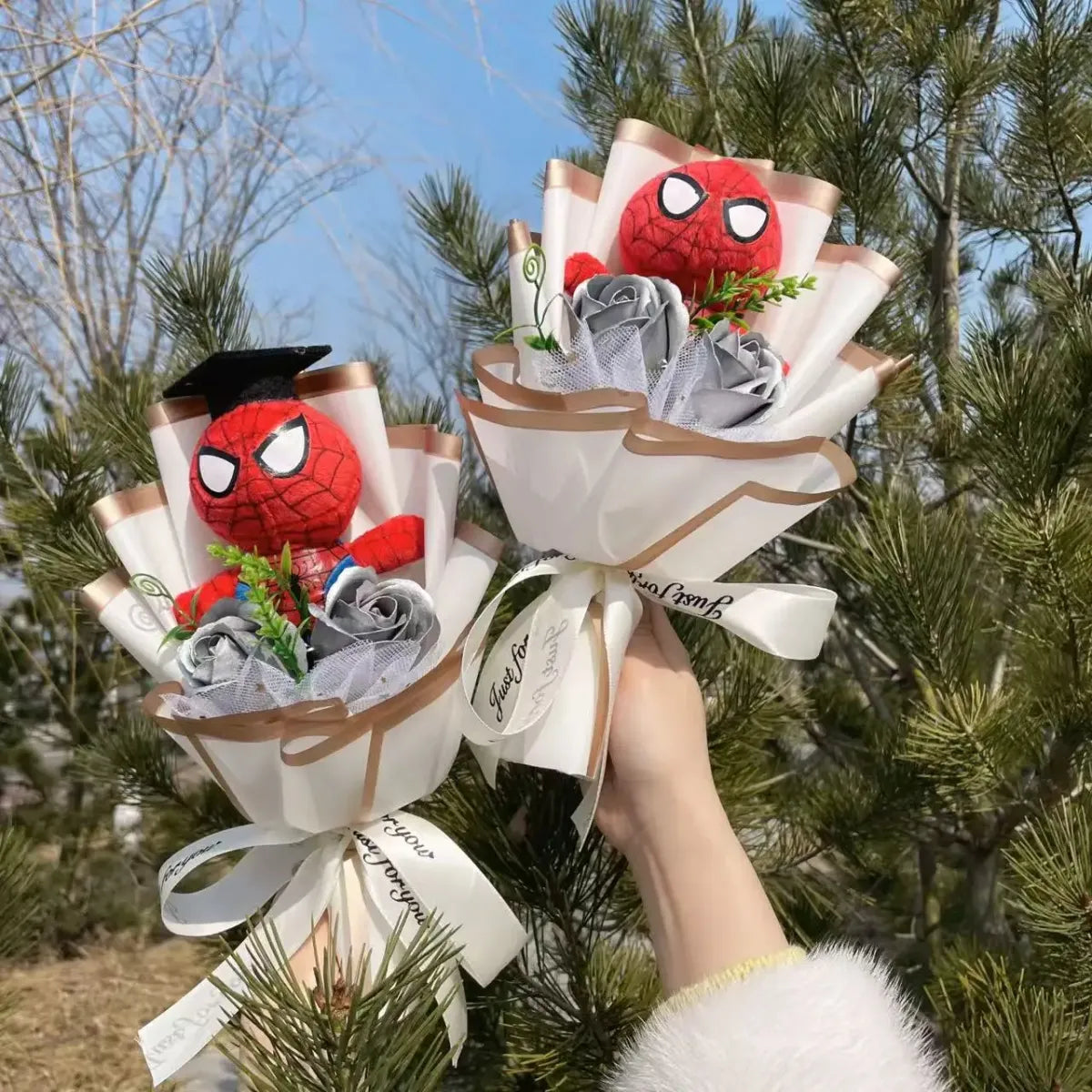 Superhero Plush Bouquet – Spider-Man & Captain America Gift Set - Plushies - Plushie - 5