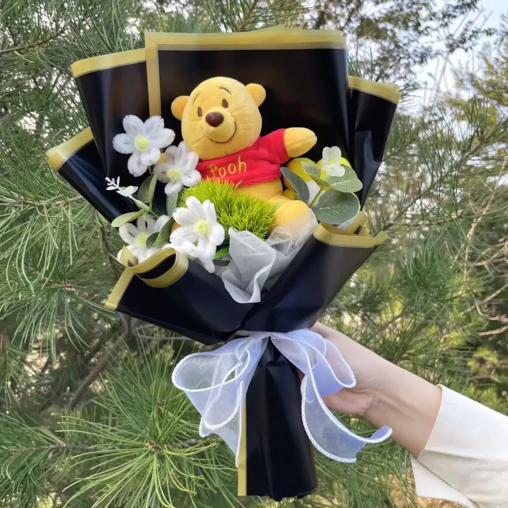 Kawaii Eeyore & Flower Plush Bouquet – Cute Valentine’s or Birthday Gift - Harajuku Style - Plushie - 6