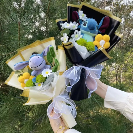 Kawaii Eeyore & Flower Plush Bouquet – Cute Valentine’s or Birthday Gift - Harajuku Style - Plushie - 2