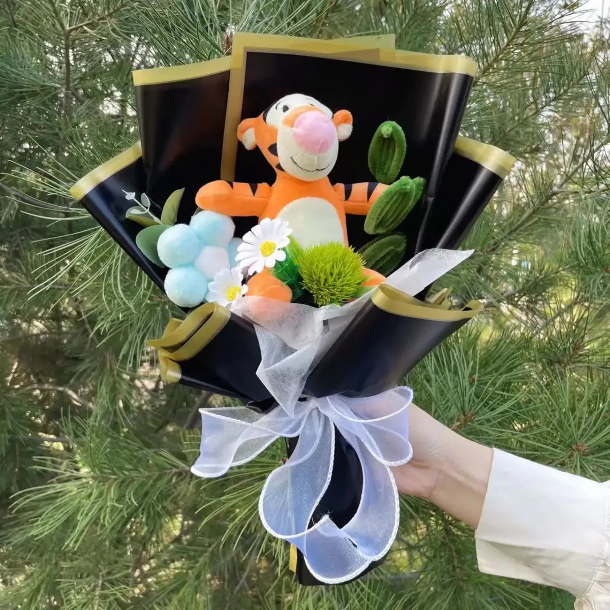 Kawaii Eeyore & Flower Plush Bouquet – Cute Valentine’s or Birthday Gift - Harajuku Style - Plushie - 4