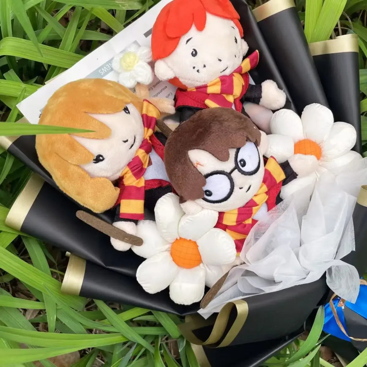 Harry Potter Plush Bouquet – Handmade Cute Graduation Gift for Fans - Plushies - Plushie - 5