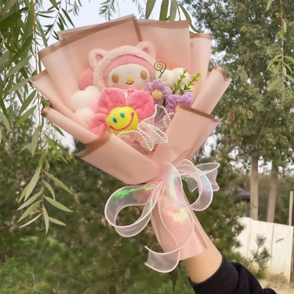 Kawaii Hello Kitty Plush Bouquet – Sanrio Flower Gift for Birthdays - Plushies - Plushie - 12