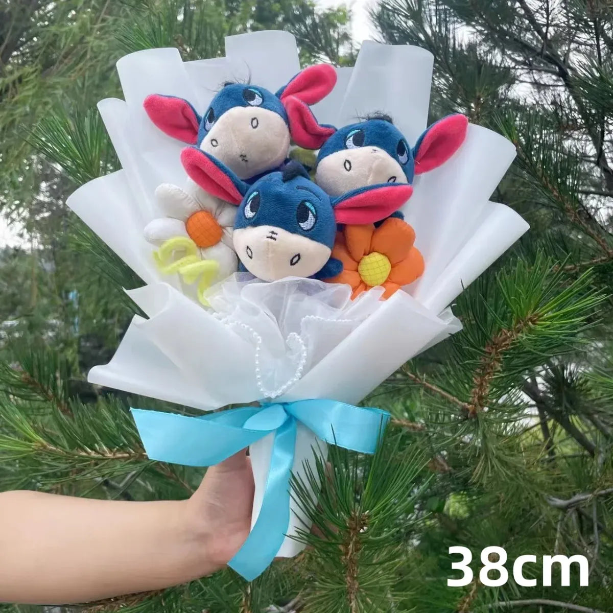 Winnie the Pooh Plush Bouquet – Handmade Gift with Eeyore & Tigger - Plushies - Plushie - 9
