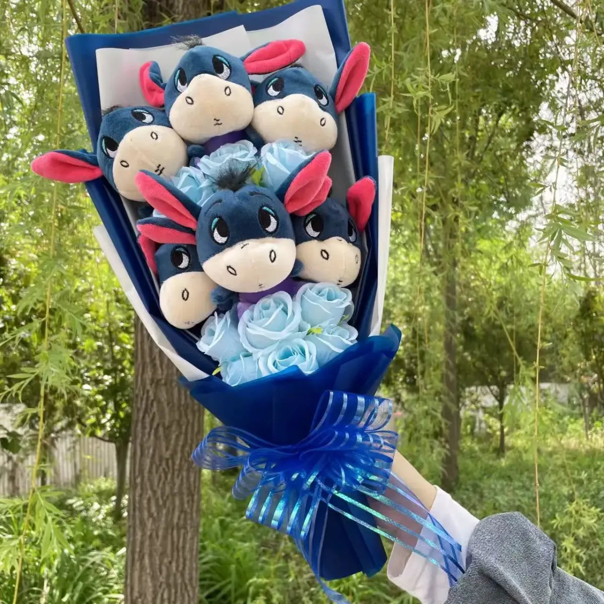 Winnie the Pooh Plush Bouquet – Handmade Gift with Eeyore & Tigger - Plushies - Plushie - 14