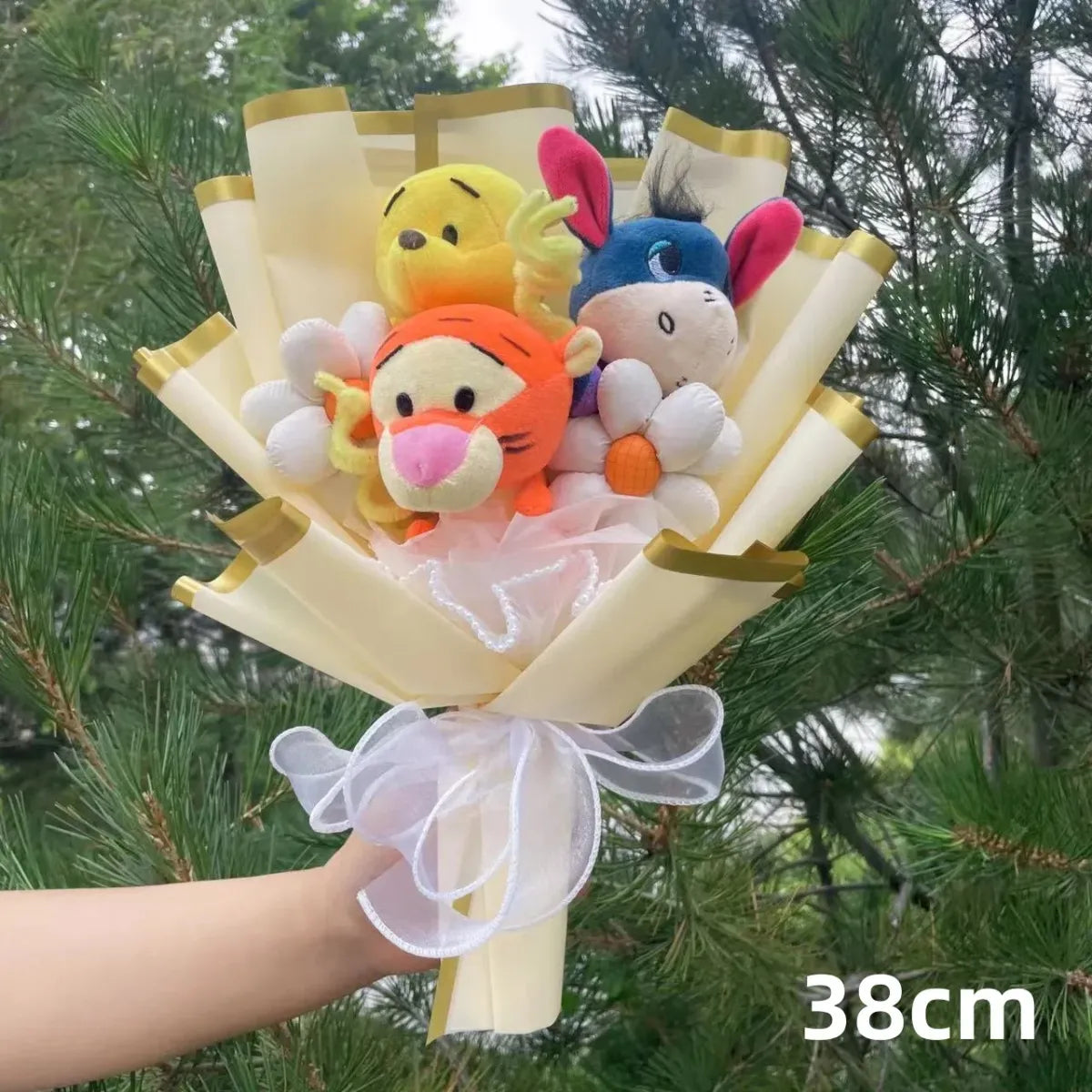 Winnie the Pooh Plush Bouquet – Handmade Gift with Eeyore & Tigger - Plushies - Plushie - 5
