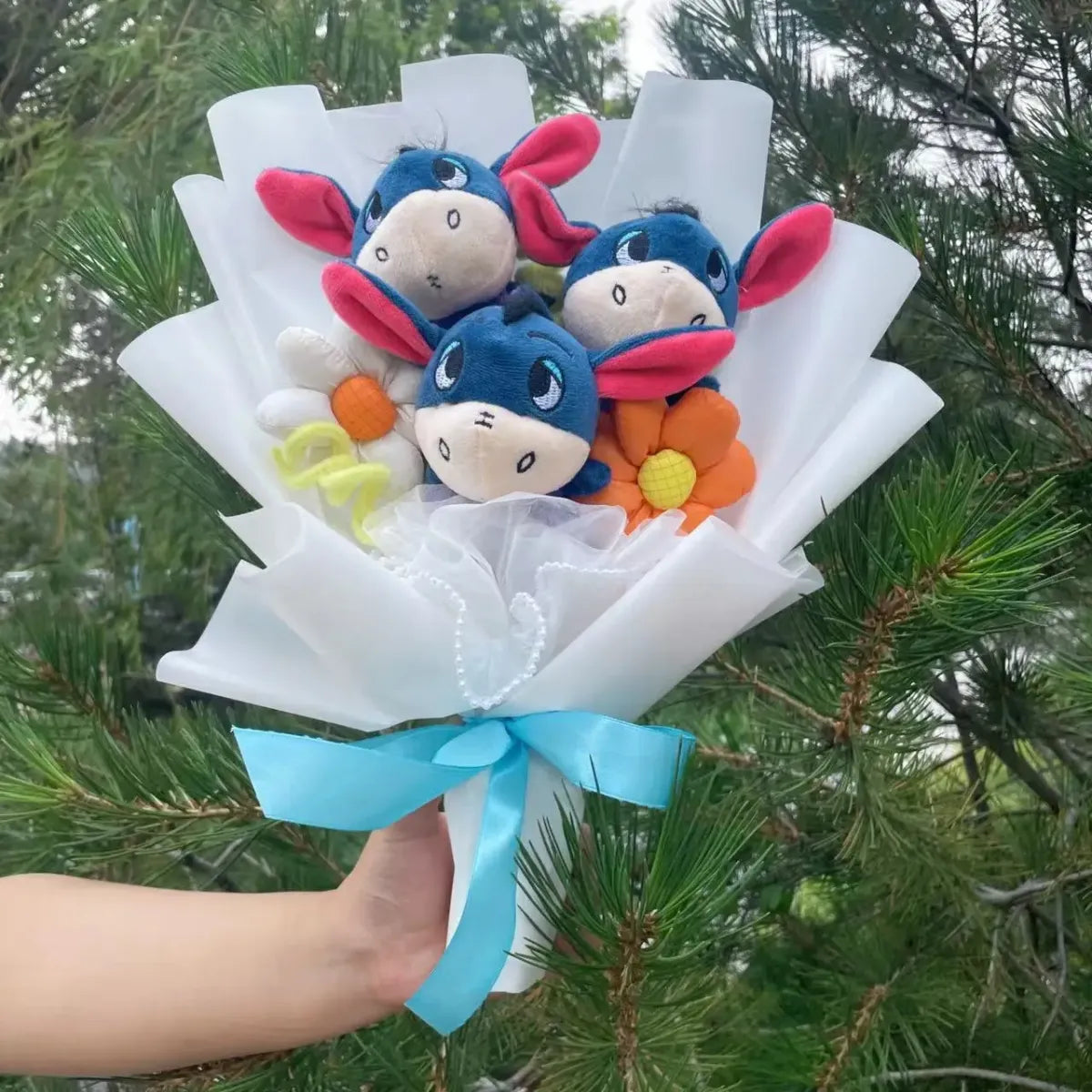 Winnie the Pooh Plush Bouquet – Handmade Gift with Eeyore & Tigger - Plushies - Plushie - 2
