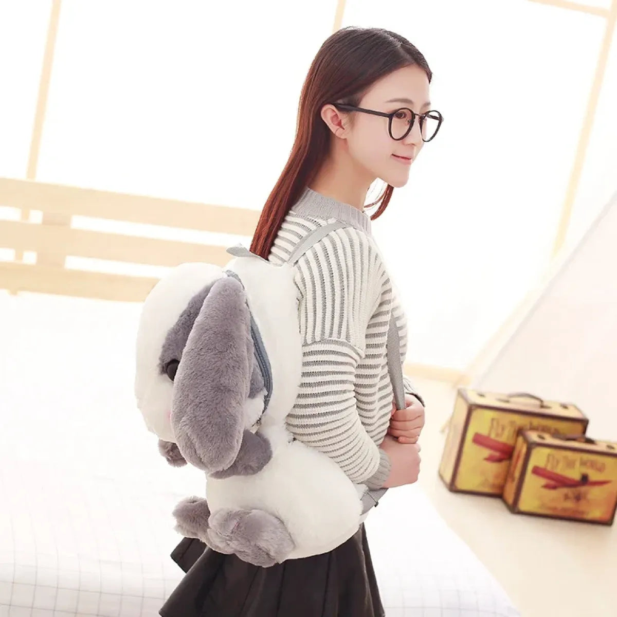 Kawaii Plush Bunny Backpack - Women Bags & Wallets - Backpacks - 13