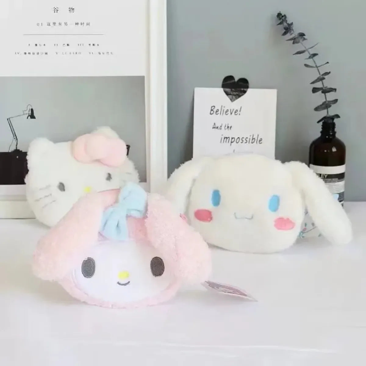 Sanrio Plush Coin Purse – Hello Kitty & Friends - Harajuku Style - Pouch / Makeup Bag - 6