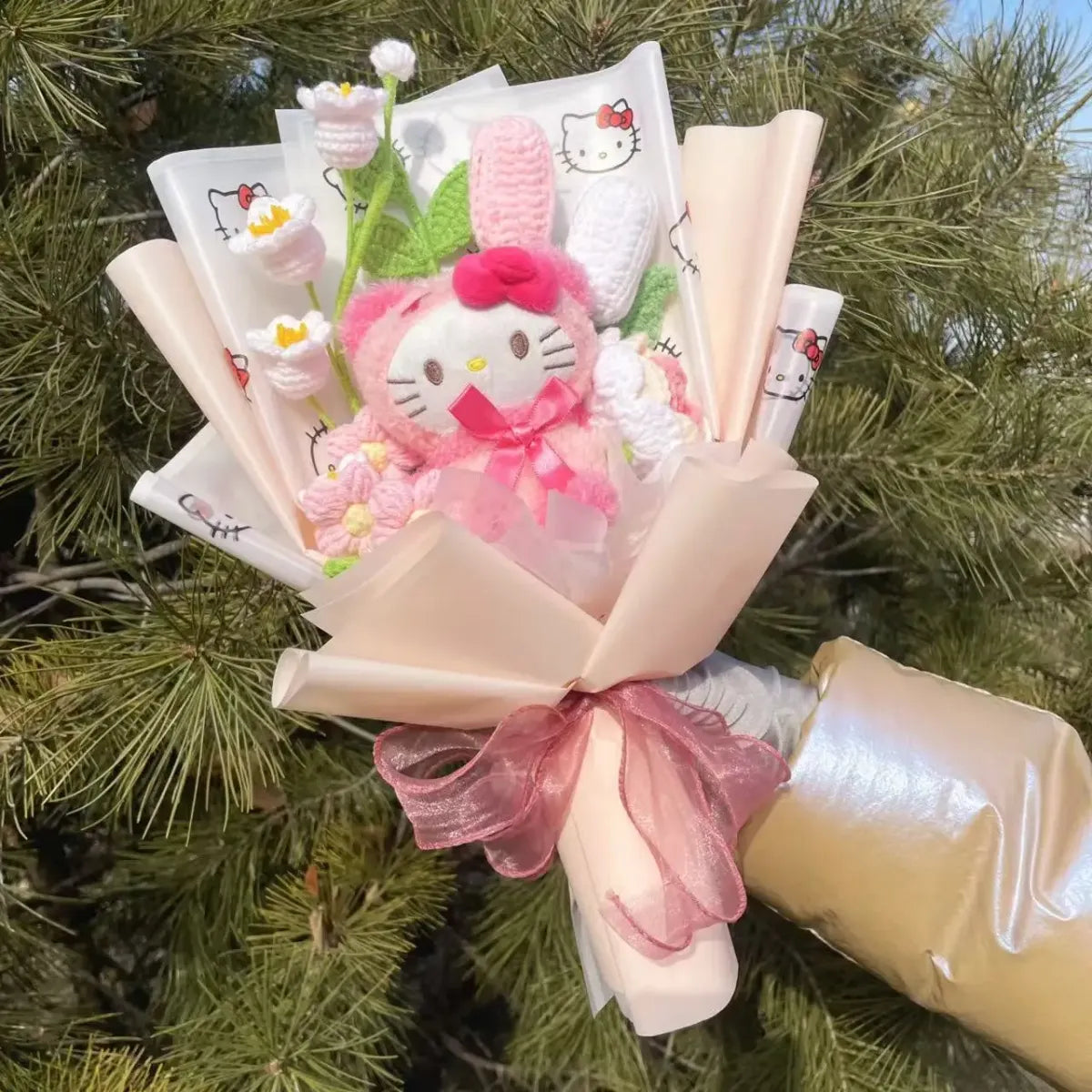 Sanrio Plush Flower Bouquet – Valentine & Graduation Gift - Plushies - Plushie - 8