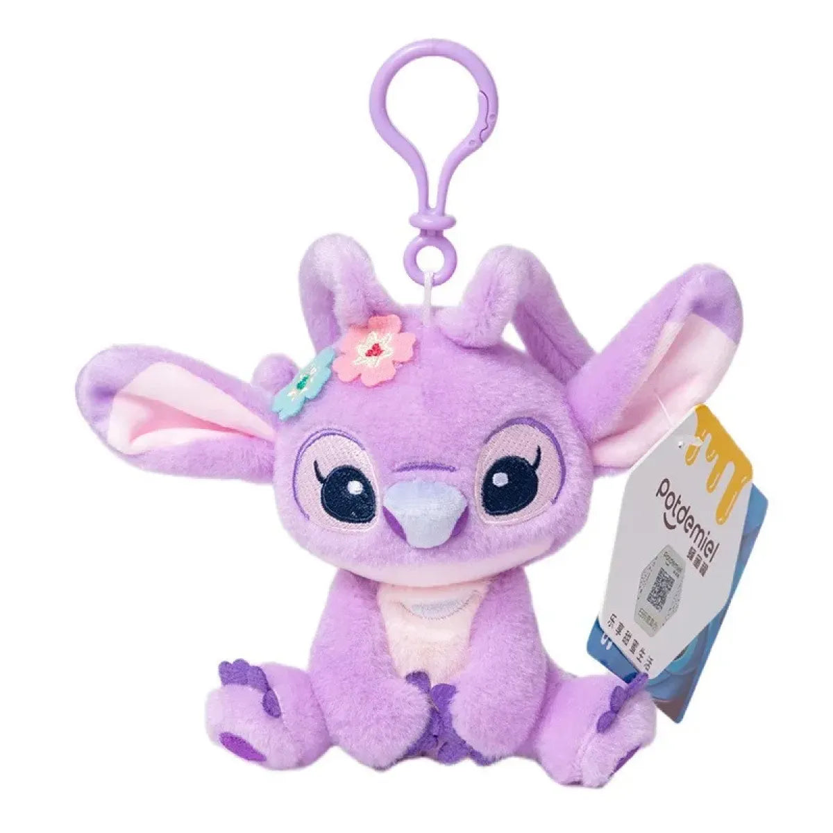 12cm Kawaii Stitch Plush Keychain – Blue & Purple Bag Charm Accessory - Harajuku Style - Plushie - 10