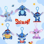12cm Kawaii Stitch Plush Keychain – Blue & Purple Bag Charm Accessory - Harajuku Style - Plushie - 1