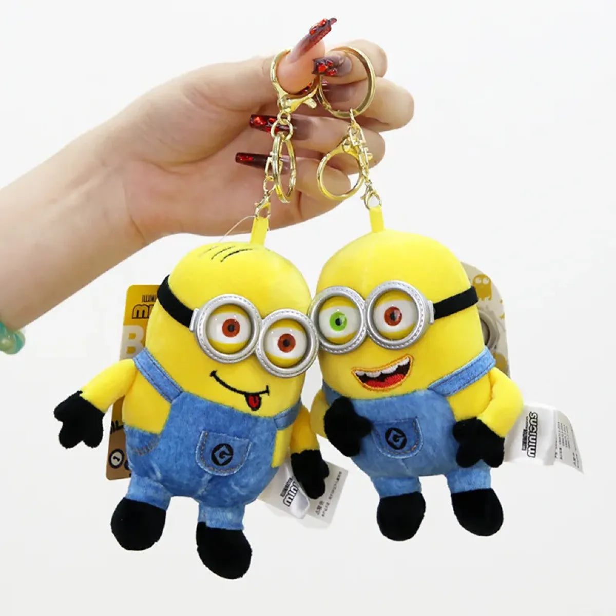 Kawaii Minions Plush Keychain – Small Stuffed Toys for Birthday Gift - Christmas - Plushie - 6