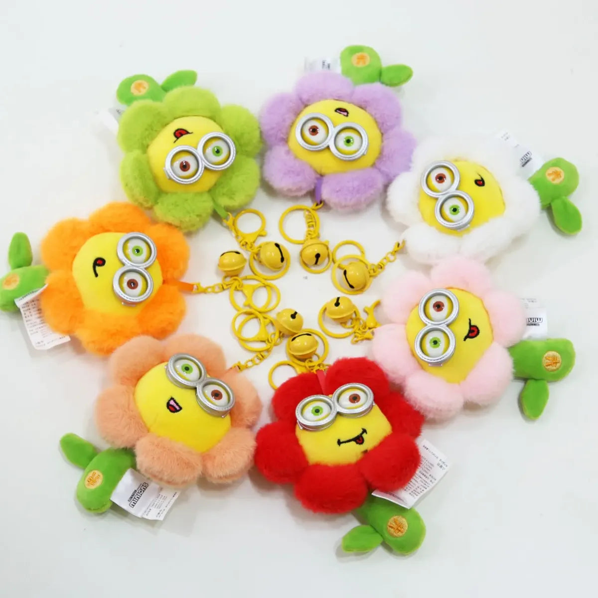 Kawaii Minions Plush Keychain – Small Stuffed Toys for Birthday Gift - Christmas - Plushie - 3