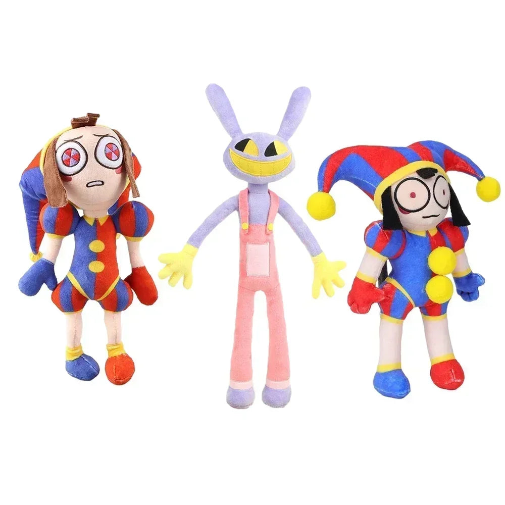 The Amazing Digital Circus Cartoon Plush Pomni Jax Doll - 3Pcs - Plushies - Stuffed Animals - 12 - 2024