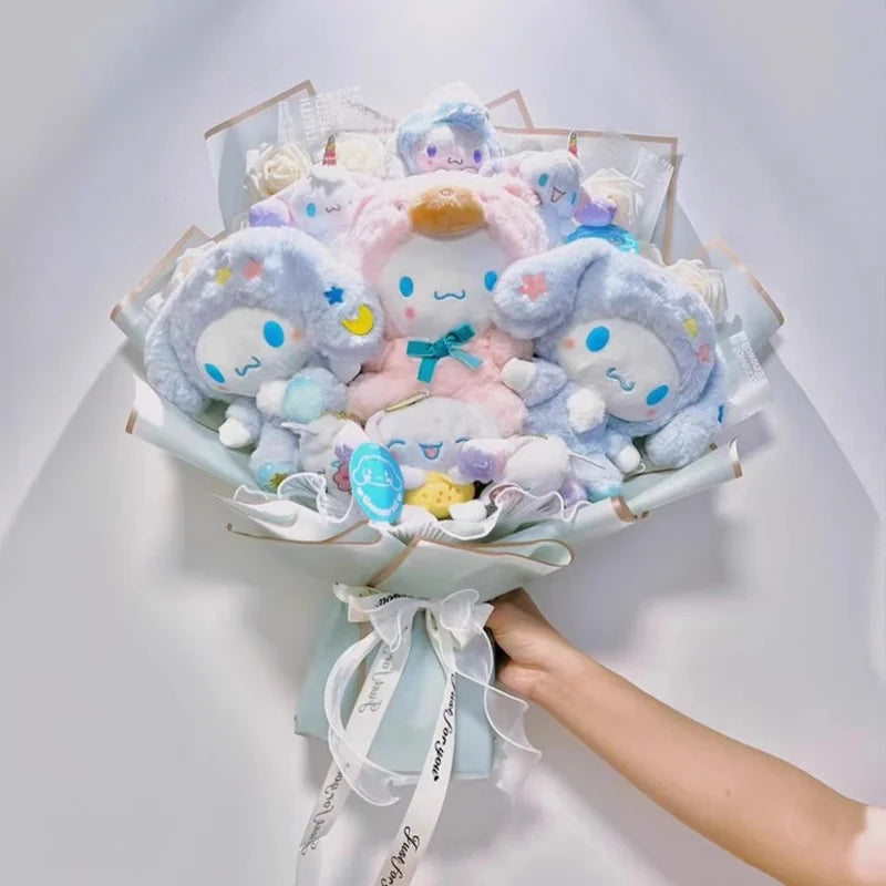 Cinnamoroll Sweet Plush Bouquet Gift Set - B - Plushies - Stuffed Animals - 3 - 2024