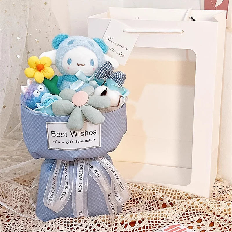 Cinnamoroll Sweet Plush Bouquet Gift Set - K - Plushies - Stuffed Animals - 9 - 2024