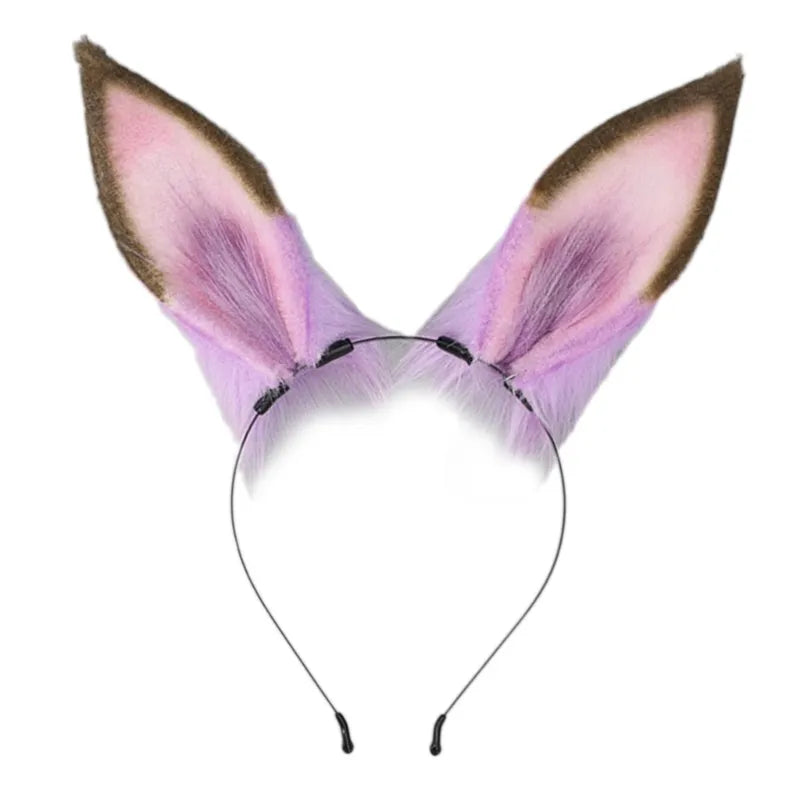 Handmade Cat Faux Fur Ears Headband - Fluffy Plush Animal Hair Hoop - S - Plushies - Hair Accessories - 33 - 2024