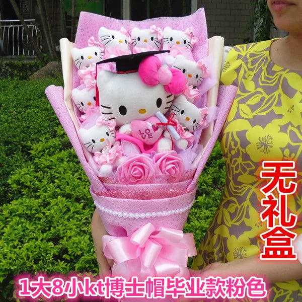 Hello Kitty Graduation Bouquet - 1and 8Kitty A - All Products - Stuffed Animals - 7 - 2024