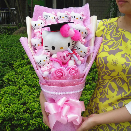 Hello Kitty Graduation Bouquet - All Products - Stuffed Animals - 1 - 2024