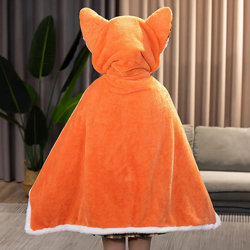Kawaii Fox Plush Blanket Robe - Plushies - Clothing Accessories - 5 - 2024