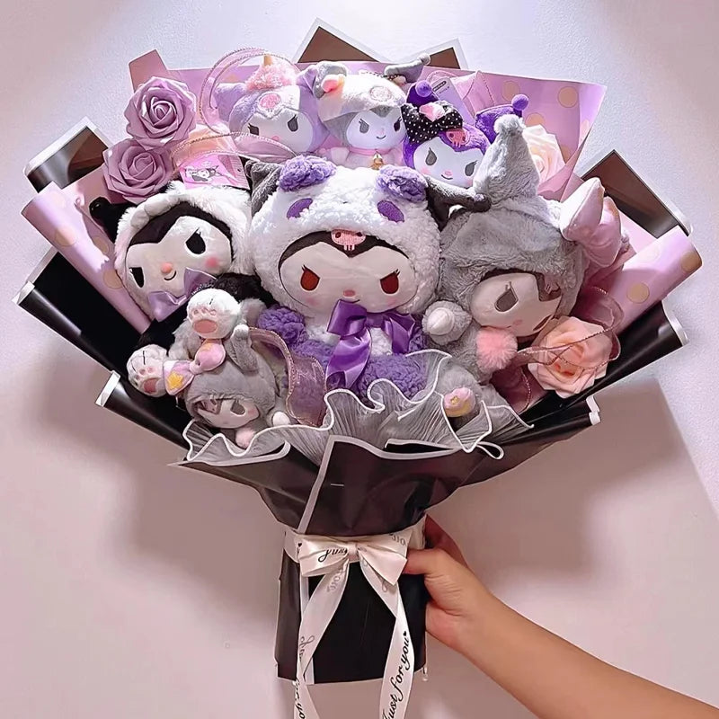 Kawaii My Melody & Cinnamoroll Plush Toy Bouquet - G - Plushies - Stuffed Animals - 13 - 2024