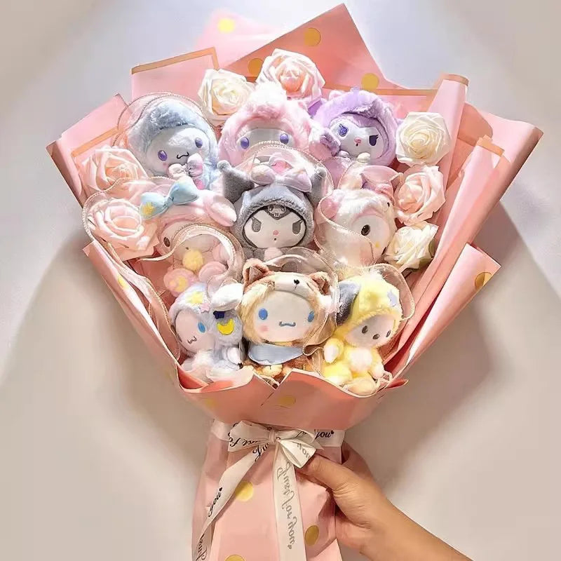 Kawaii My Melody & Cinnamoroll Plush Toy Bouquet - A - Plushies - Stuffed Animals - 20 - 2024