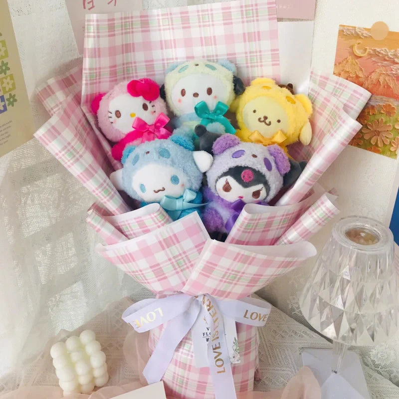 Kawaii My Melody & Cinnamoroll Plush Toy Bouquet - O - Plushies - Stuffed Animals - 8 - 2024