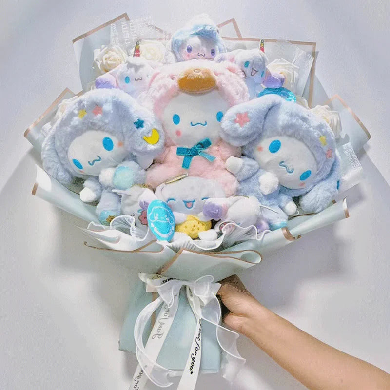 Kawaii My Melody & Cinnamoroll Plush Toy Bouquet - K - Plushies - Stuffed Animals - 9 - 2024