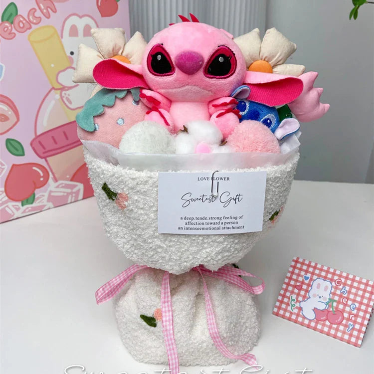 Lilo & Stitch Plush Bouquet - F Pink - Plushies - Dolls Playsets & Toy Figures - 12 - 2024