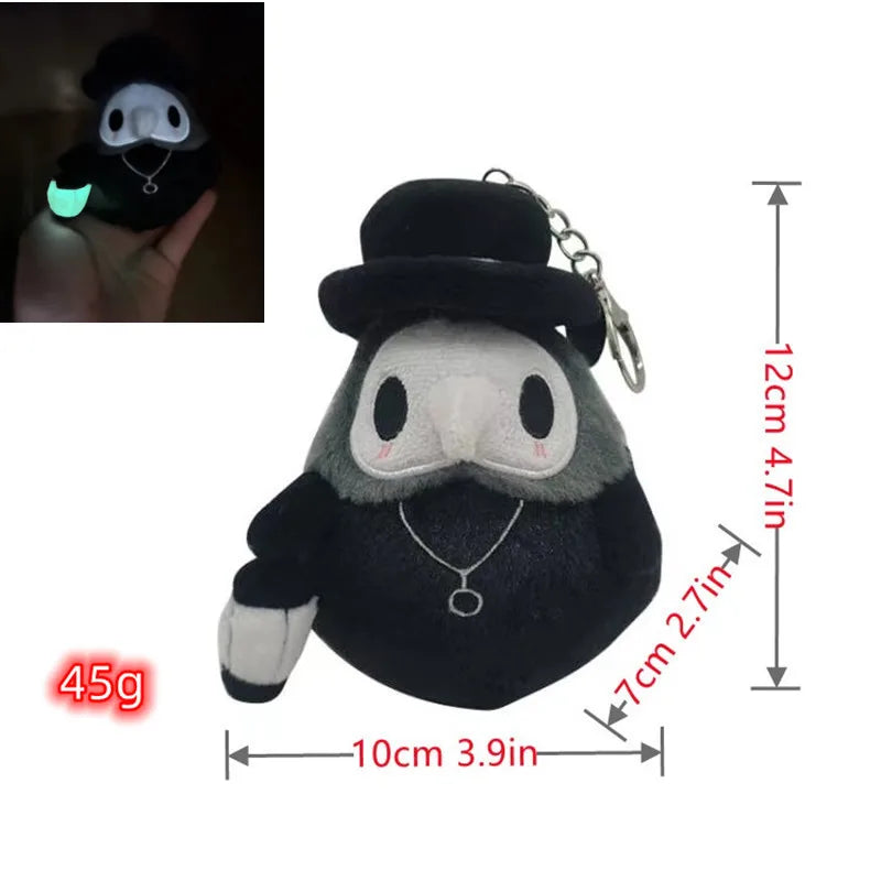 Luminous Plague Doctor Plush Doll & Keychain - A-12cm - Plushies - Stuffed Animals - 9 - 2024