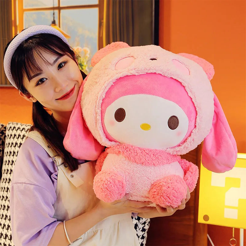 Oversized My Melody Panda Plush Pillow - Plushies - Stuffed Animals - 1 - 2024