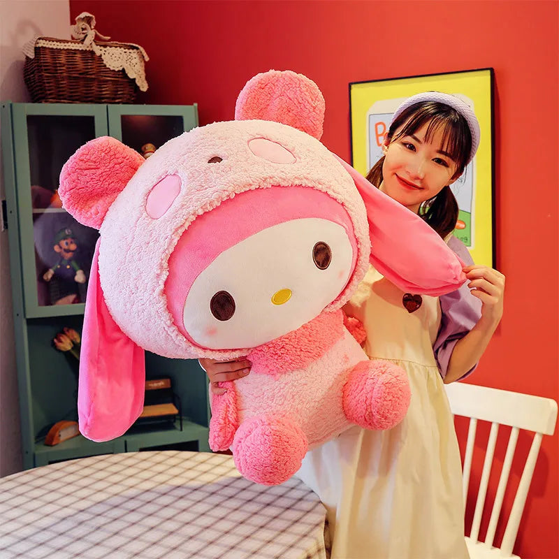 Oversized My Melody Panda Plush Pillow - Plushies - Stuffed Animals - 2 - 2024