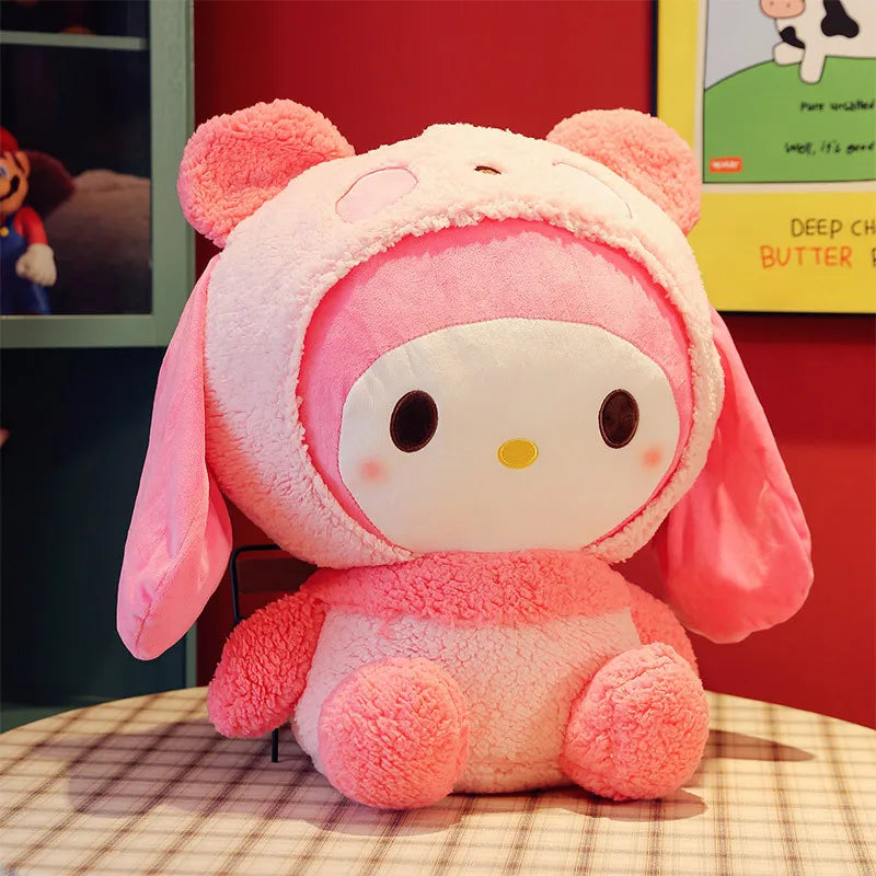 Oversized My Melody Panda Plush Pillow - My Melody / 55cm - Plushies - Stuffed Animals - 6 - 2024