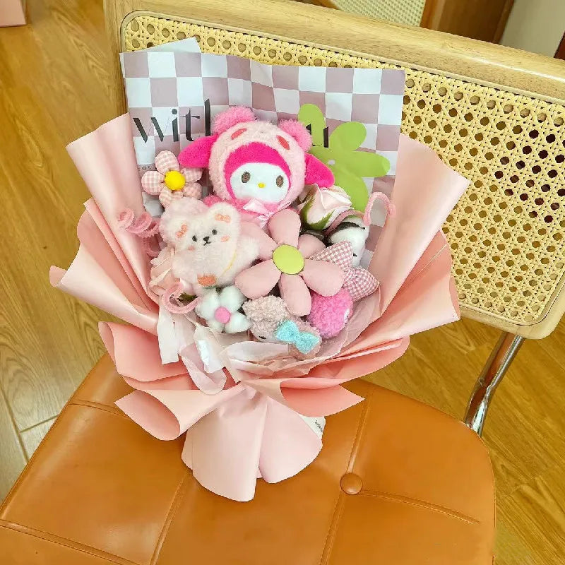 Sanrio Plush Bouquet - Kuromi & Cinnamoroll - Plushies - Toys - 5 - 2024