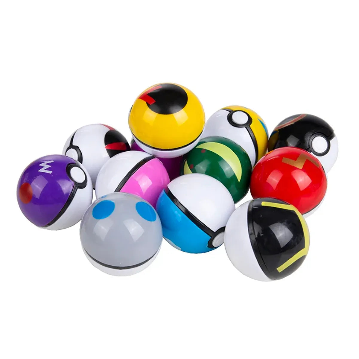 12-Piece Pocket Monster Pokeball Figure Set - Anime - Figures - 3