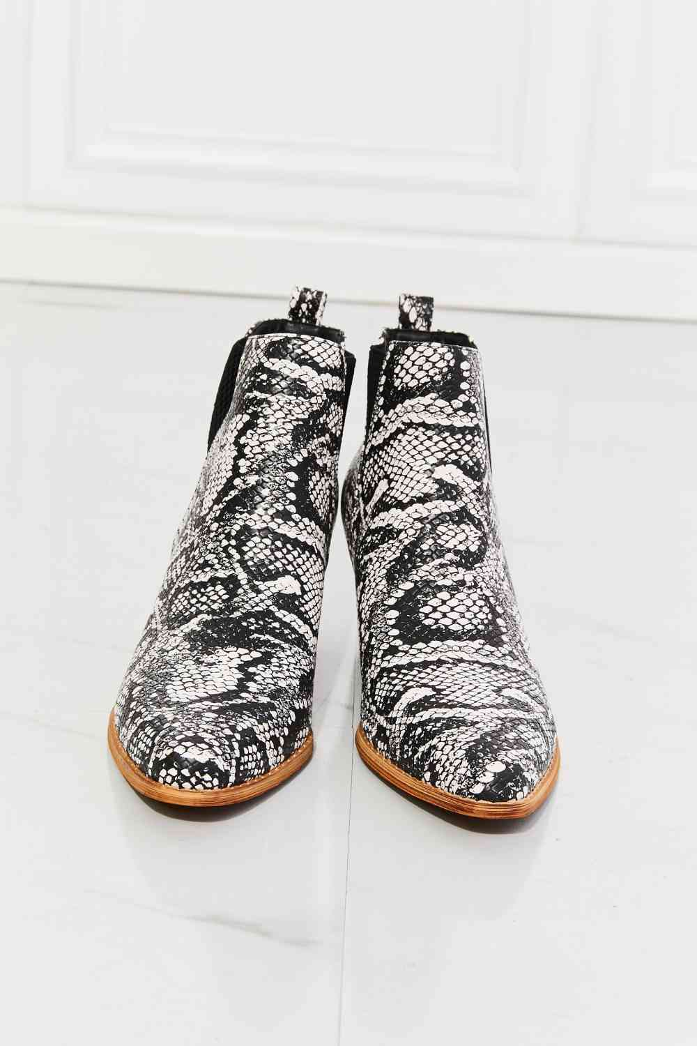 Back At It Point Toe Bootie in Snakeskin - All Products - Shoes - 4 - 2024