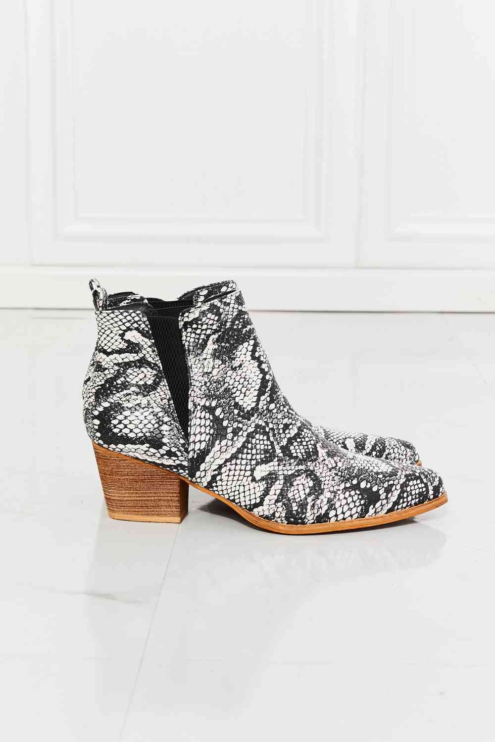 Back At It Point Toe Bootie in Snakeskin - All Products - Shoes - 6 - 2024