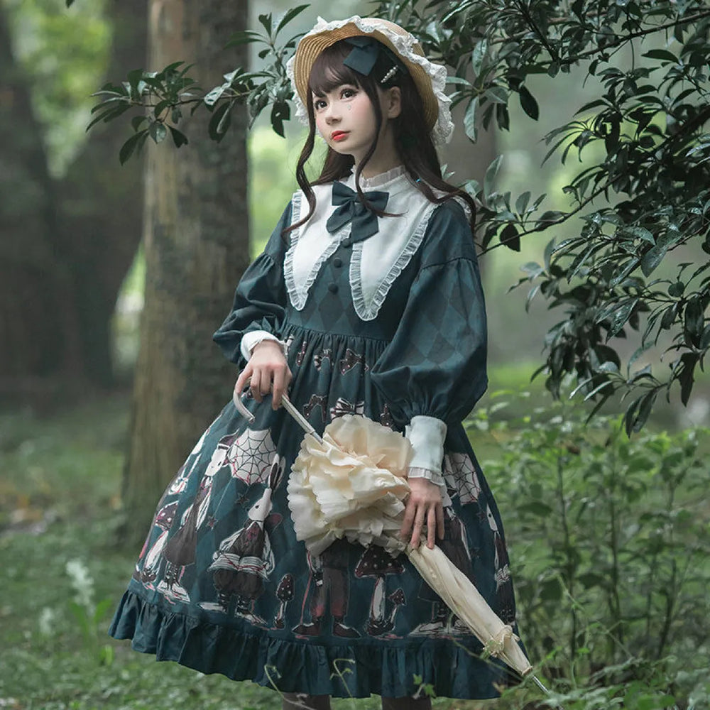 Poisonous Mushroom Gothic Lolita Dress - All Dresses - 1