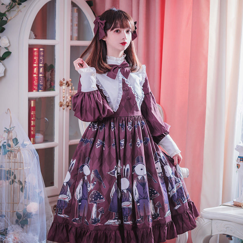 Poisonous Mushroom Gothic Lolita Dress - Red / M - All Dresses - Eye Makeup - 4 - 2024