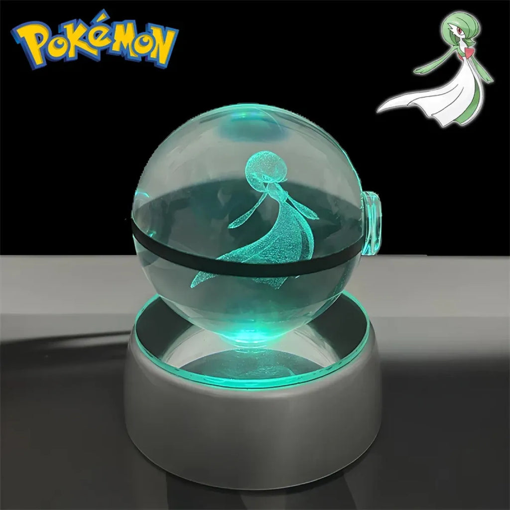 Pokemon 3D Crystal Poké Ball LED Night Light Figure - Anime - Figures - 12